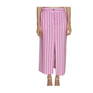 Mango Women's Slit Striped Skirt size 2 new
